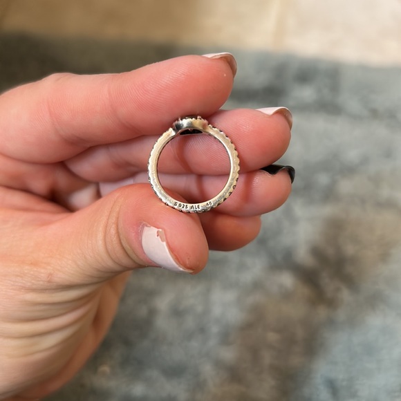 Pandora size 5 halo ring sterling silver - Picture 3 of 5